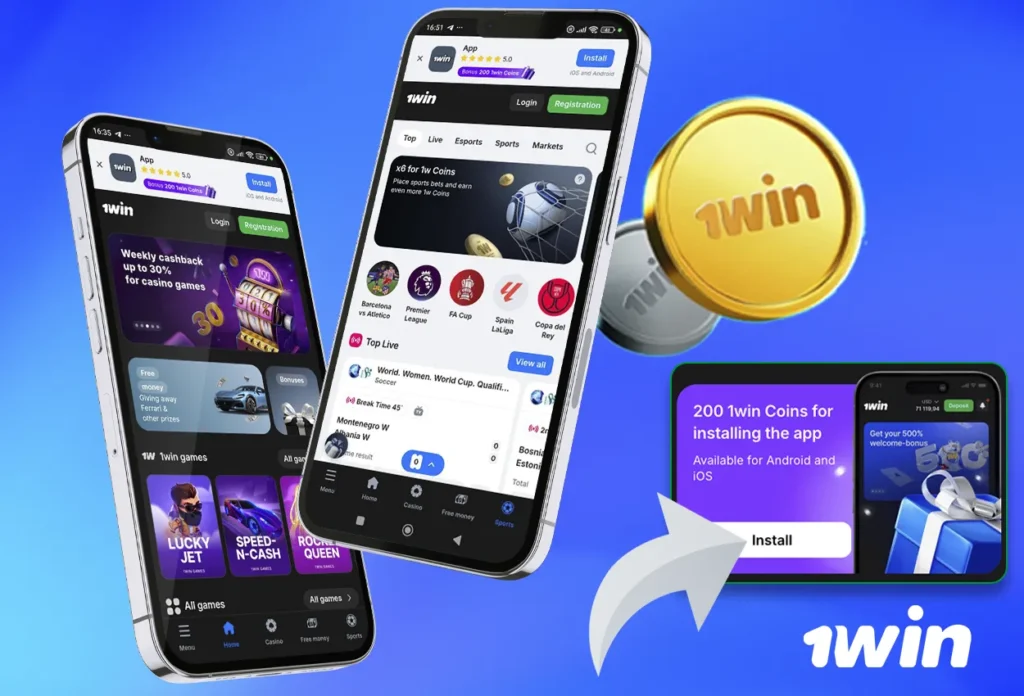 Download 1win App in India for iOS